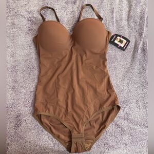 Doctored Form Shapewear Bodysuit BROWN *Never Worn* NWT